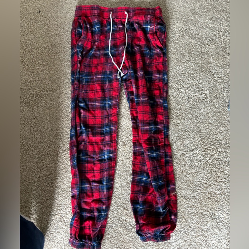 gap plaid pajama pants